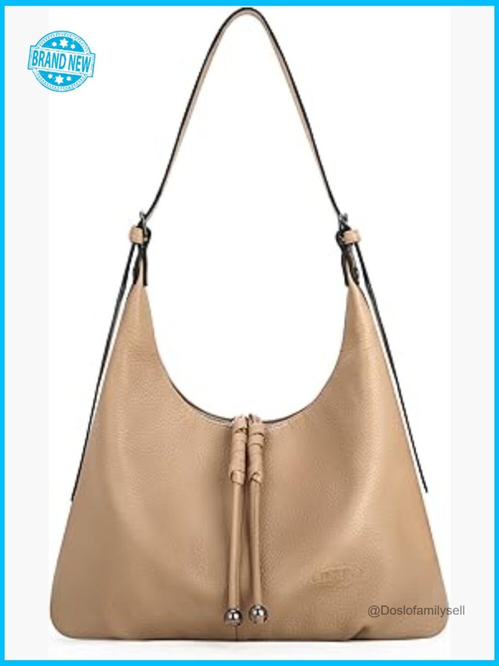 Vegan Leather Slouchy Hobo Tote Crossbody Bag Adjustable Strap Spacious